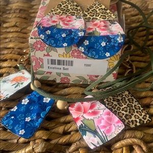 NEW Plunder Evelina necklace and earrings set